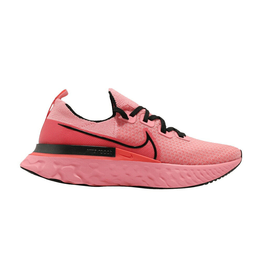 ナイキ リアクト 幽客 飛球編み物 黒いこと 黒いこと \u0027BRIGHT MELON\u0027 スニーカー メンズ NIKE REACT INFINITY RUN FLYKNIT / BRIGHT MELON BLACK EMBER GLOW