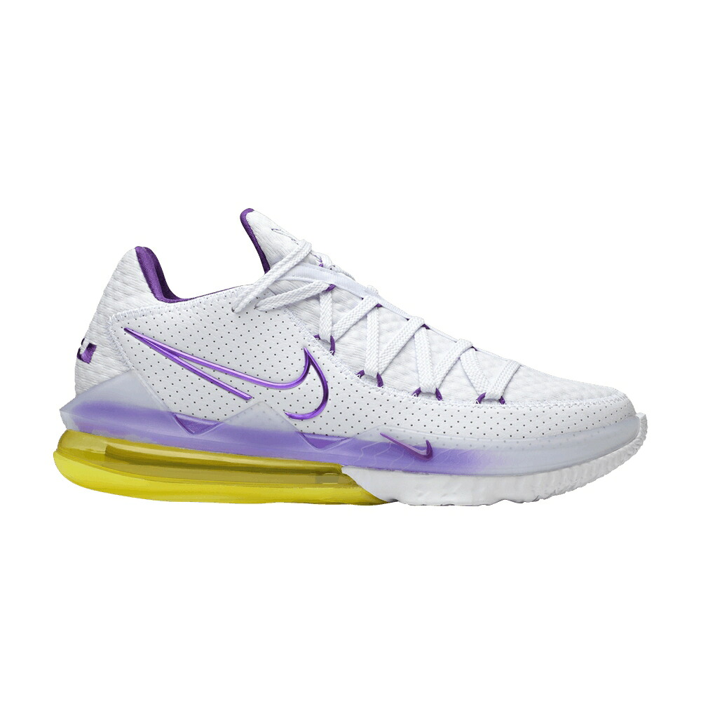 ナイキ レブロン 白いこと 白いこと 紫 パープル 活動的 \u0027LAKERS\u0027 スニーカー メンズ NIKE LEBRON 17 LOW / WHITE VOLTAGE PURPLE DYNAMIC
