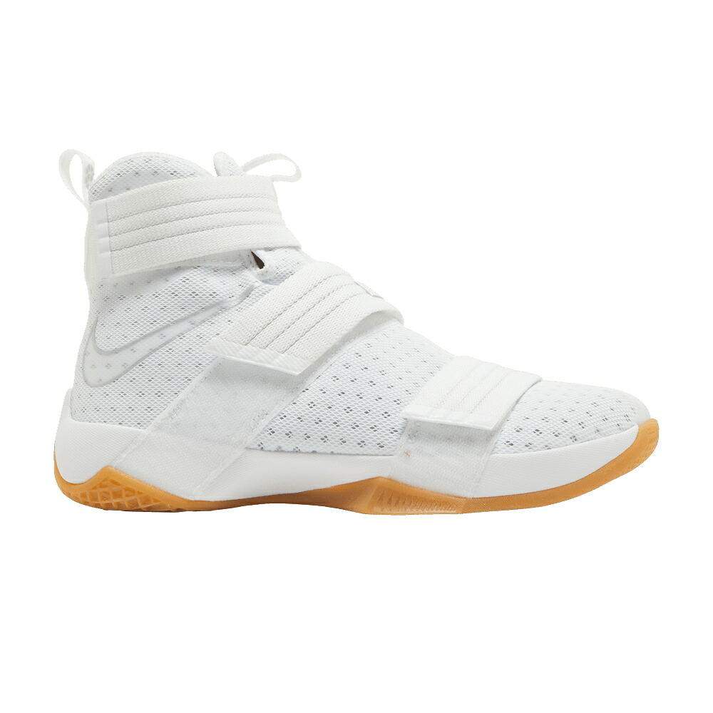 ナイキ レブロン ソルジャー 白いこと 白いこと しろがね色 しろがね色 \u0027WHITE GUM\u0027 スニーカー メンズ NIKE LEBRON SOLDIER 10 SFG / WHITE METALLIC SILVER WHITE