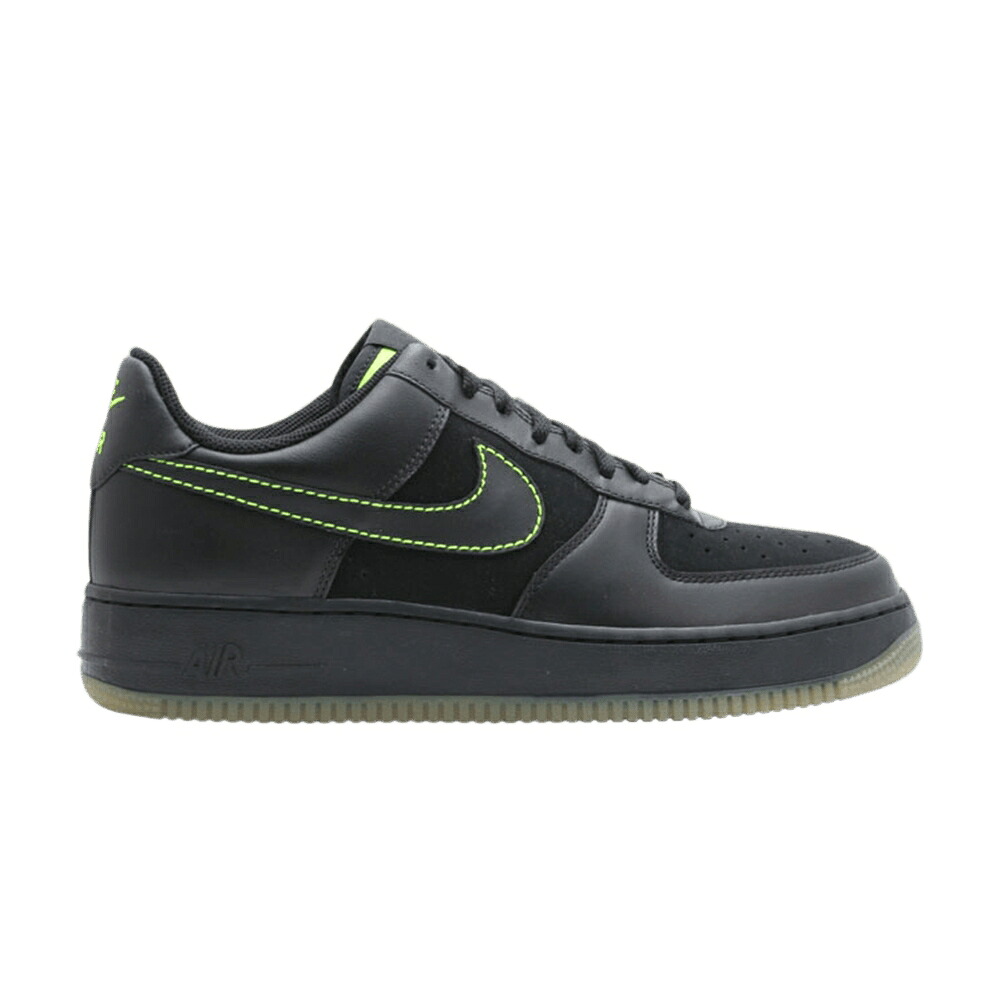 ナイキ 黒いこと 黒いこと 空軍 \u002707 \u0027BLACK VOLT\u0027 スニーカー メンズ NIKE AIR FORCE 1 / BLACK BLACK VOLT