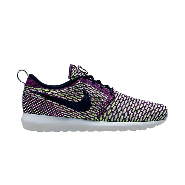 ナイキ 飛球編み物 スニーカー メンズ NIKE ROSHE NM FLYKNIT / DARK OBSIDIAN FUCHSIA FLASH VOLT