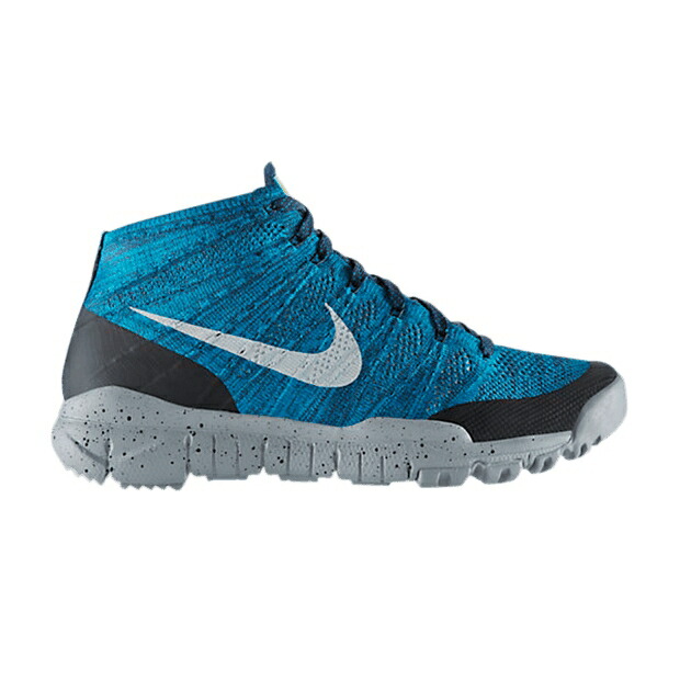 ナイキ 飛球編み物 調教師 チャッカ 青碧 青碧 ネオ スニーカー メンズ NIKE FLYKNIT TRAINER CHUKKA SFB / SQUADRON BLUE NEO TURQUOISE DARK