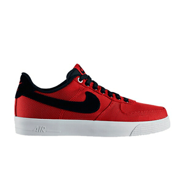ナイキ 割り増し金 赤 赤いこと 黒いこと 黒いこと 空軍 スニーカー メンズ NIKE AIR FORCE 1 AC PREMIUM / UNIVERSITY RED BLACK