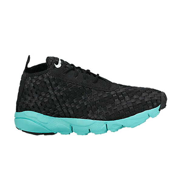 ナイキ チャッカ 黒いこと 黒いこと 白いこと 白いこと スニーカー メンズ NIKE AIR FOOTSCAPE DESERT CHUKKA / BLACK HYPER TURQUOISE WHITE