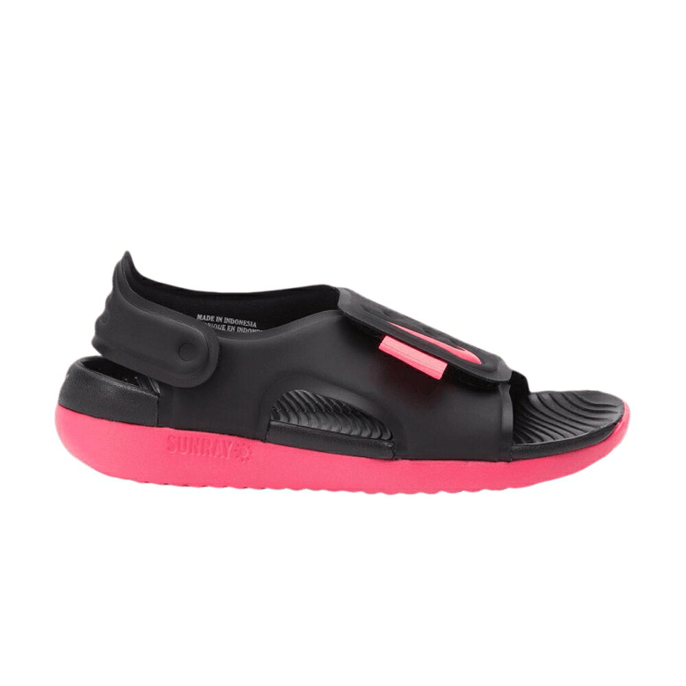 ナイキ 黒いこと 黒いこと サクラ色 白いこと 白いこと \u0027RACER PINK\u0027 お坊っちゃん キッズ NIKE SUNRAY ADJUST 5 GS / BLACK RACER PINK WHITE もの言う花 マタニティ スニーカー