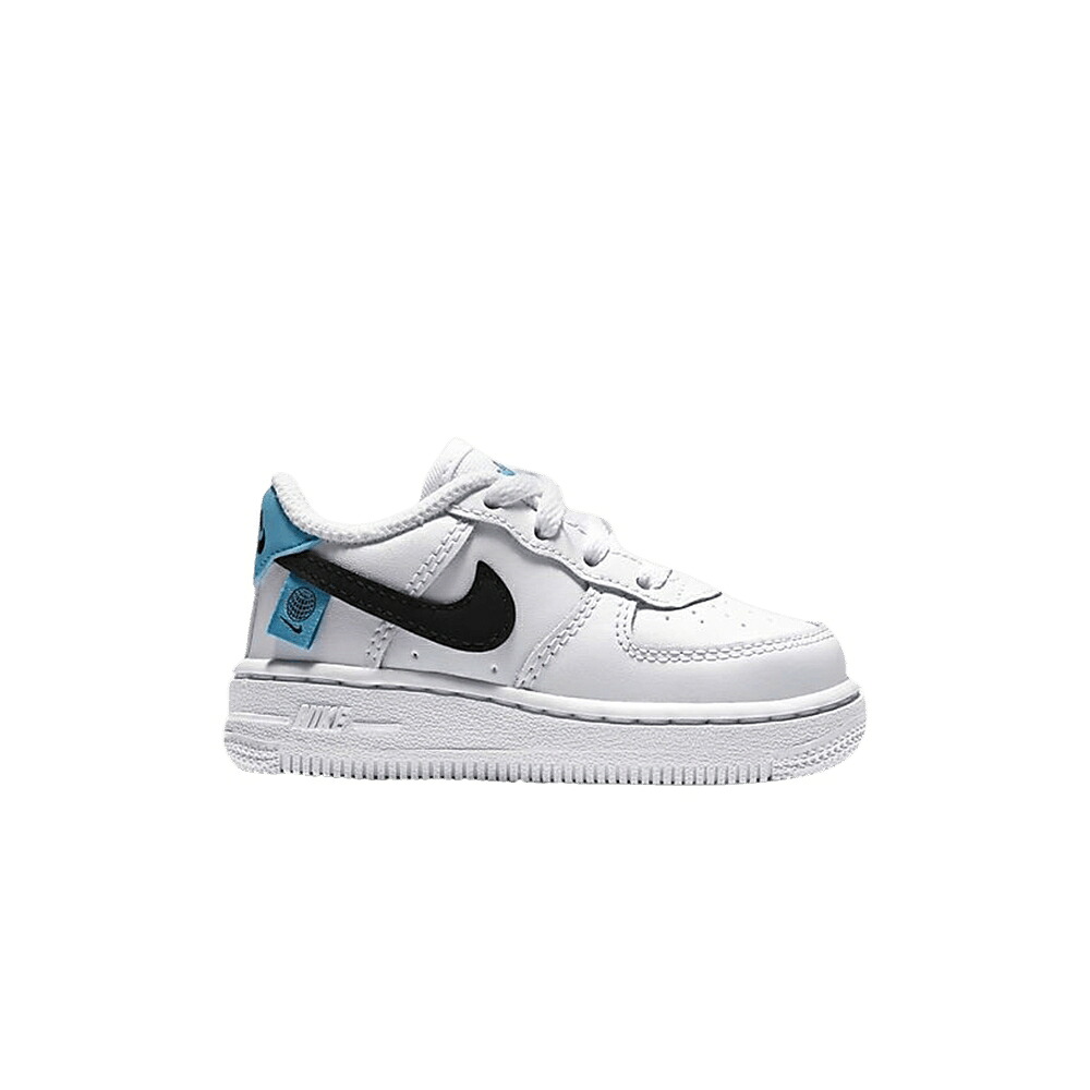 ナイキ 白いこと 白いこと 青碧 青碧 黒いこと 黒いこと \u0027WORLDWIDE\u0027 もの言う花 NIKE FORCE 1 TD / WHITE BLUE FURY BLACK