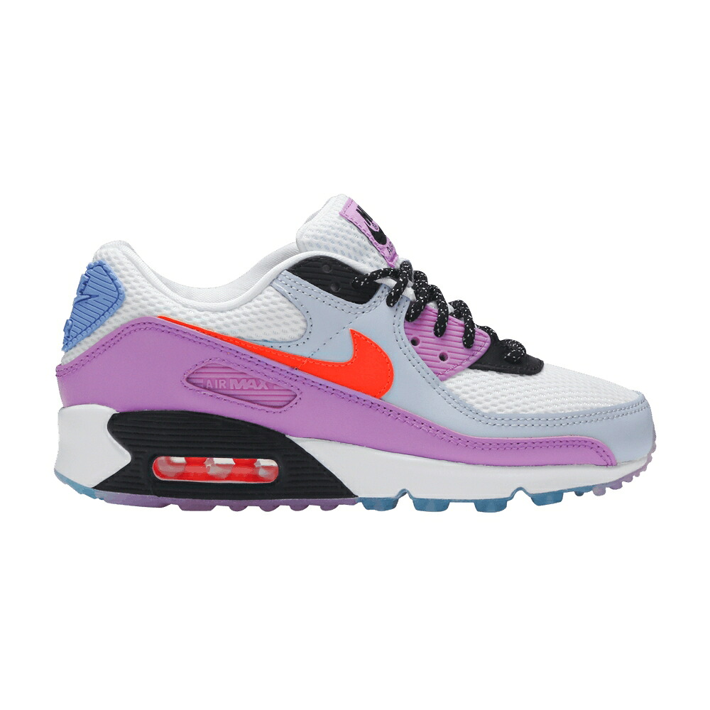 ナイキ マックス 白色 ホワイト 紫 バイオレット エアマックス 'CARNIVAL' スニーカー レディース NIKE WMNS AIR MAX 90 / WHITE VIOLET STAR UNIVERSITY|スニケス