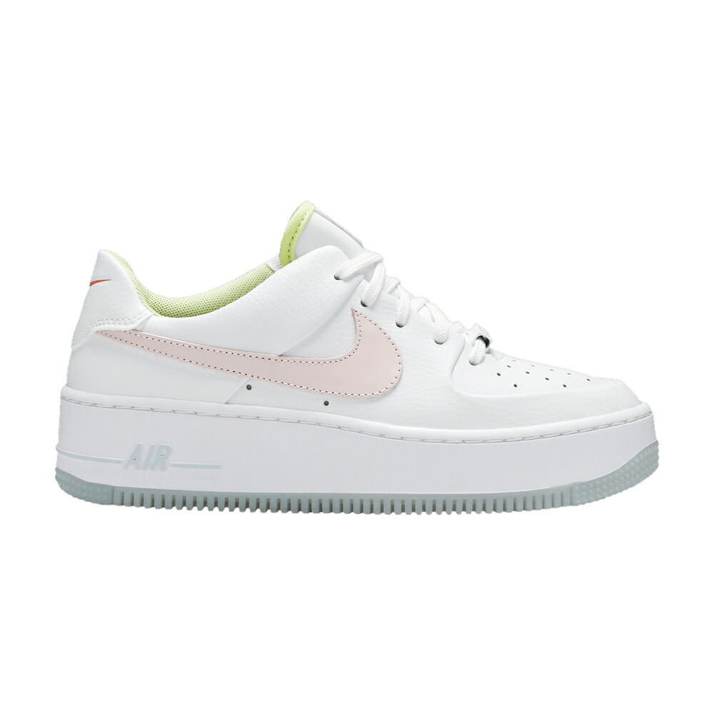 ナイキ 白いこと 白いこと さくら色 青碧 青碧 空軍 \u0027ONE ONE\u0027 スニーカー レディース NIKE WMNS AIR FORCE 1 SAGE LOW OF / WHITE PINK QUARTZ HYDROGEN BLUE