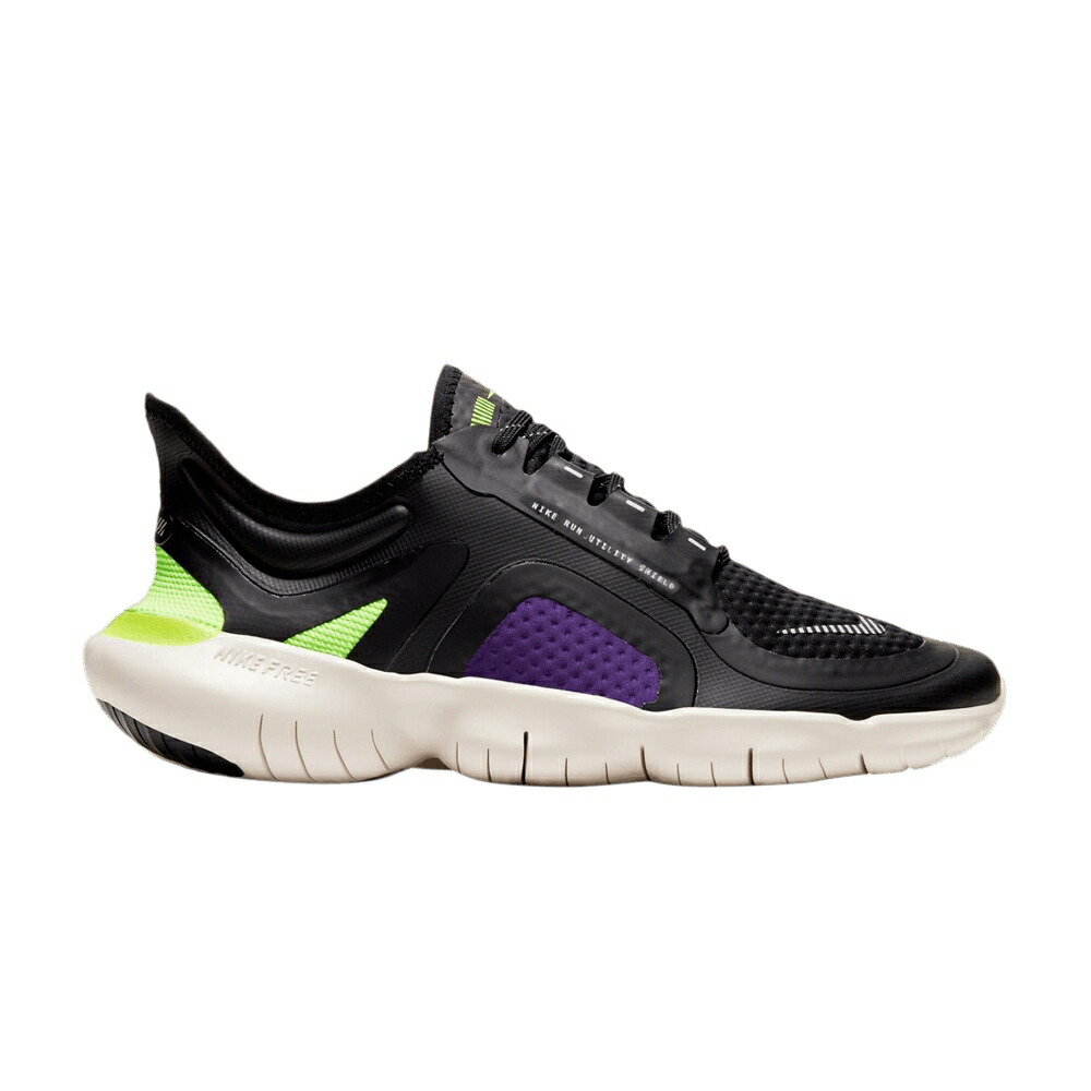 ナイキ 無償性 黒いこと 黒いこと 紫 パープル 5.0 \u0027BLACK\u0027 スニーカー レディース NIKE WMNS FREE RN SHIELD / BLACK VOLTAGE PURPLE METALLIC