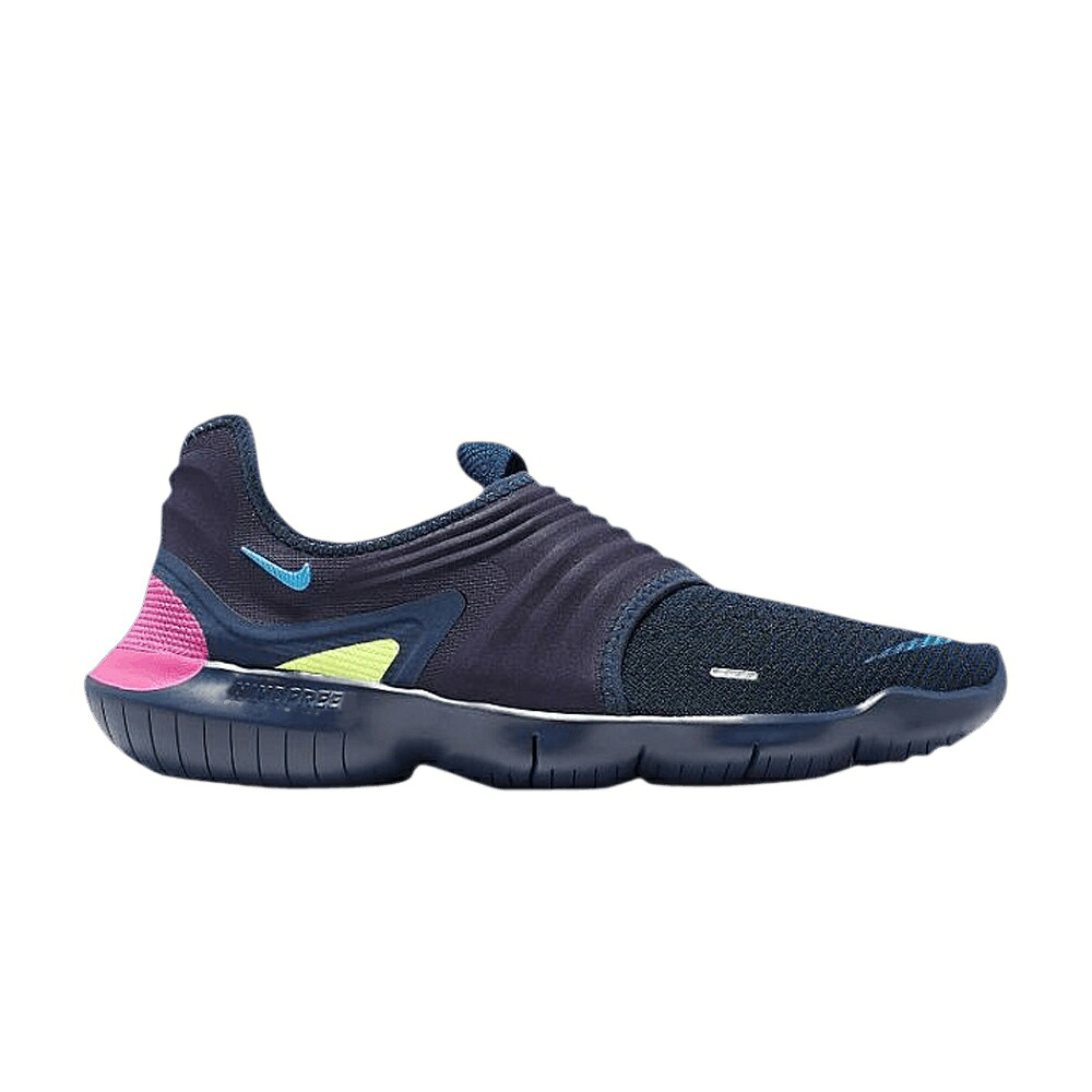 ナイキ 無償性 飛球編み物 紺色 米国海軍 3.0 \u0027MIDNIGHT NAVY\u0027 スニーカー レディース NIKE WMNS FREE RN FLYKNIT / MIDNIGHT NAVY VOLT