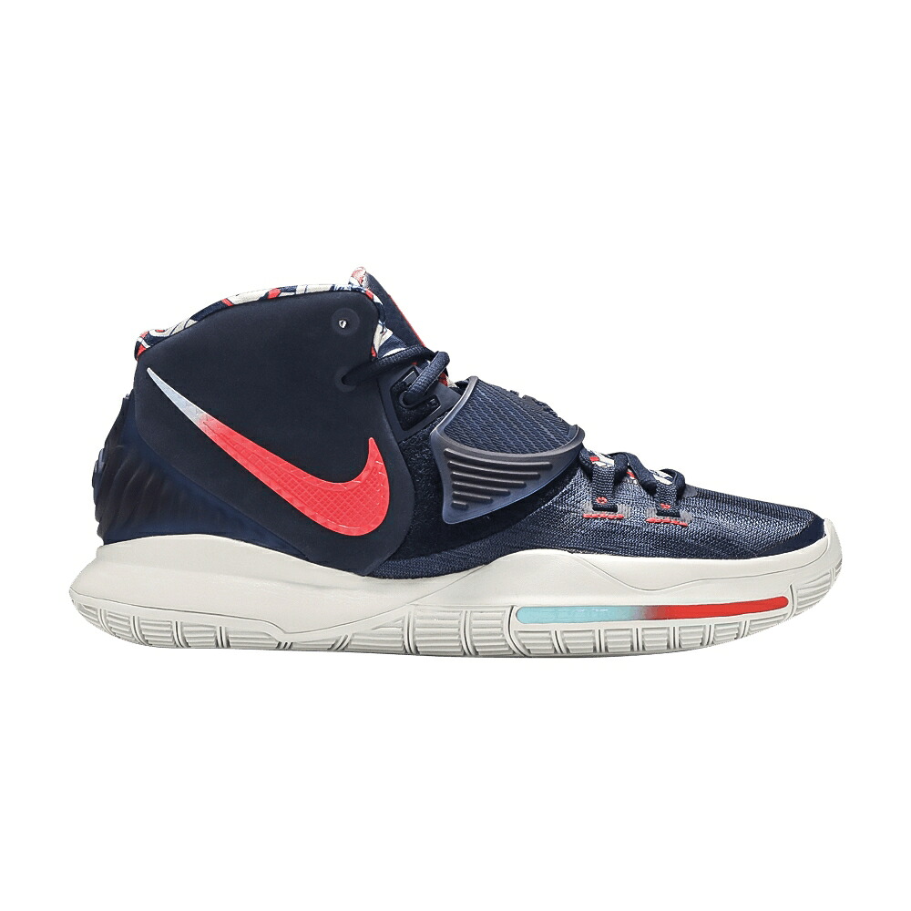ナイキ カイリー 紺色 米国海軍 青碧 青碧 レーザ \u0027USA\u0027 スニーカー メンズ NIKE KYRIE 6 EP / MIDNIGHT NAVY PSYCHIC BLUE LASER