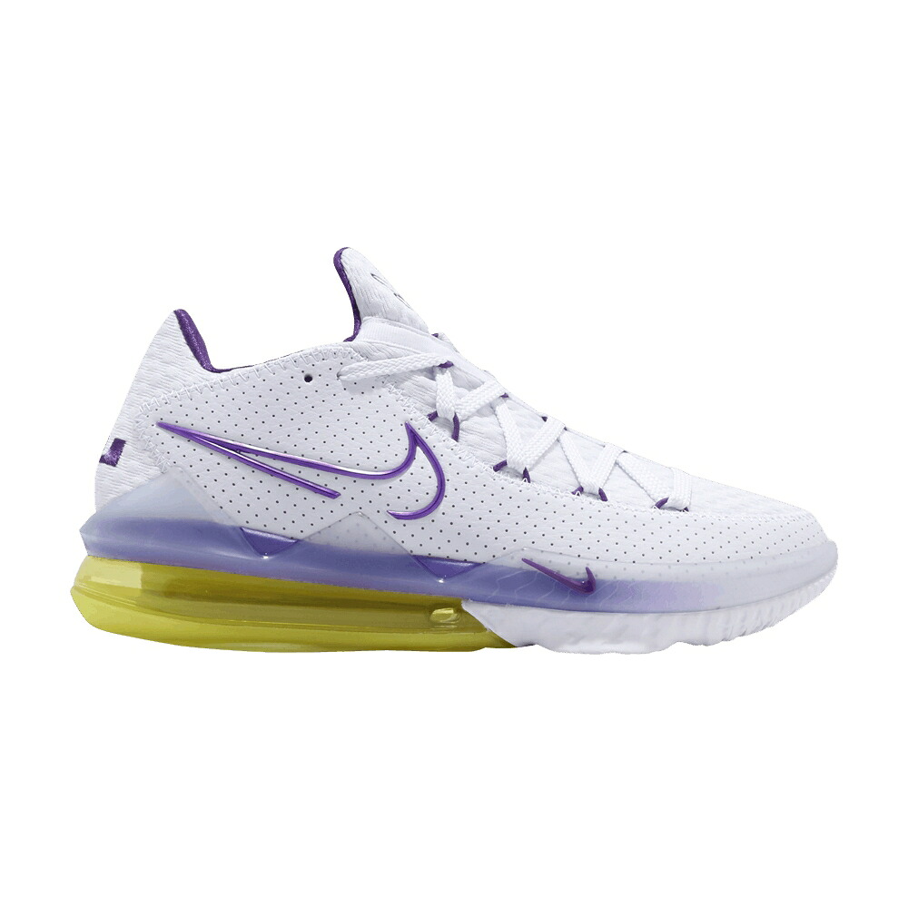 ナイキ レブロン 白いこと 白いこと 紫 パープル 活動的 \u0027LAKERS\u0027 スニーカー メンズ NIKE LEBRON 17 LOW EP / WHITE VOLTAGE PURPLE DYNAMIC