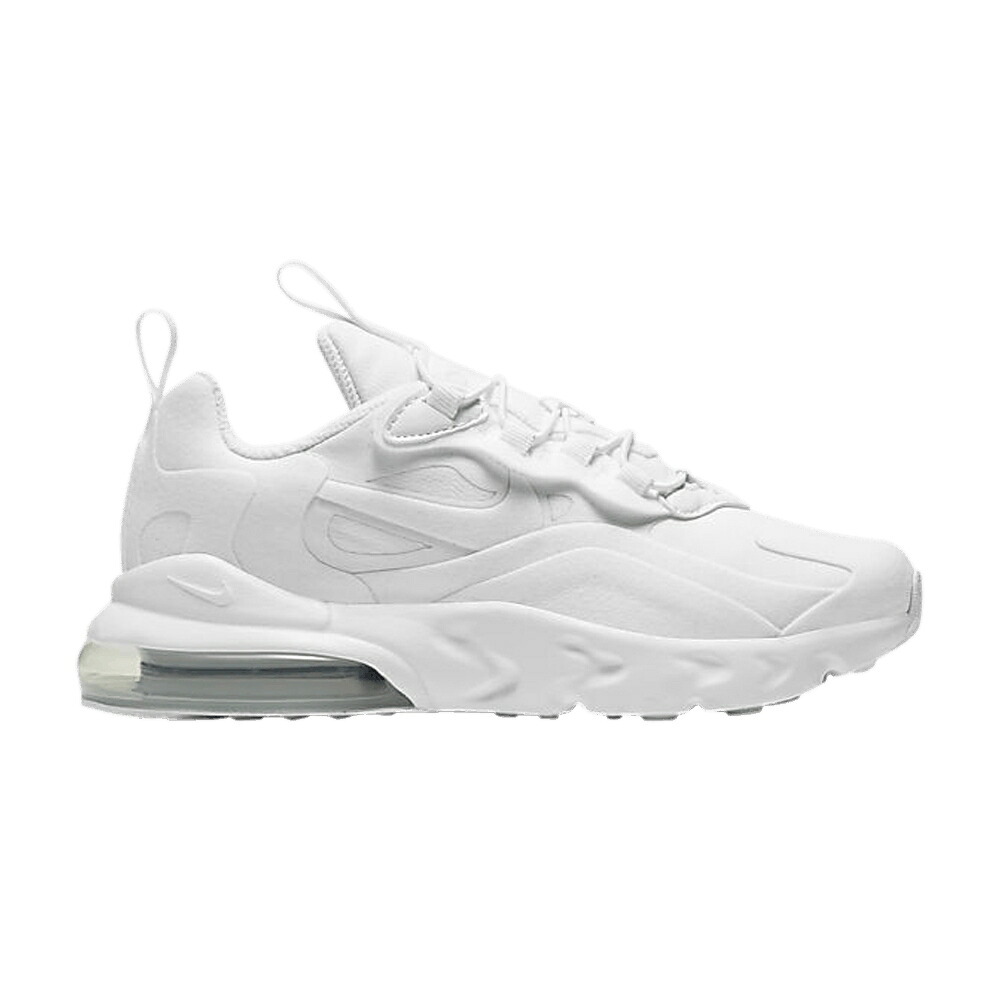 ナイキ マックス リアクト 白いこと 白いこと しろがね色 しろがね色 大気圏マックス \u0027TRIPLE WHITE\u0027 お坊っちゃん キッズ NIKE AIR MAX 270 REACT なおなお書き / WHITE METALLIC SILVER WHITE もの言う花 マタニティ スニーカー