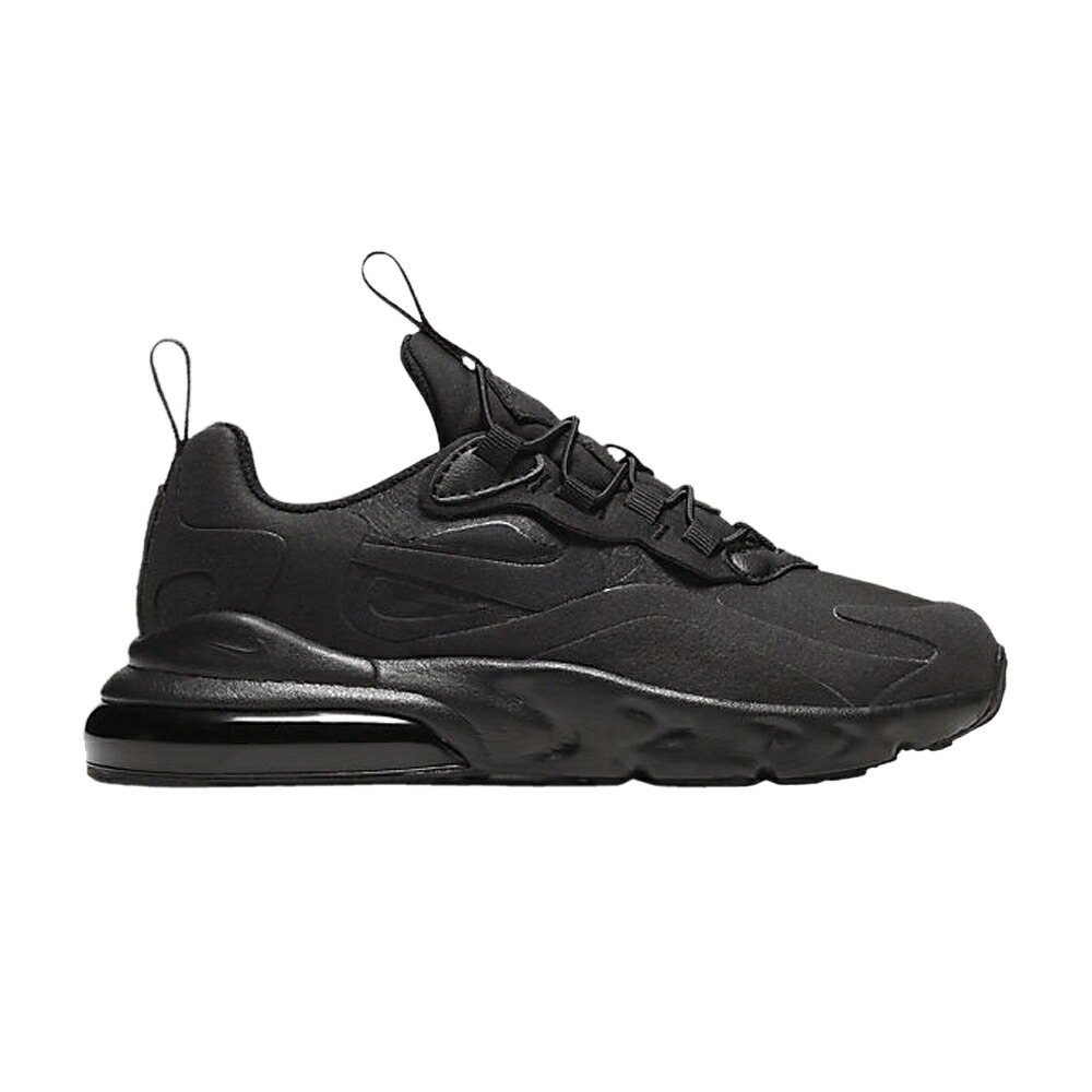 ナイキ マックス リアクト 黒いこと 黒いこと エア湖マックス \u0027TRIPLE BLACK\u0027 お坊っちゃん キッズ NIKE AIR MAX 270 REACT なおなお書き / BLACK BLACK BLACK もの言う花 マタニティ スニーカー