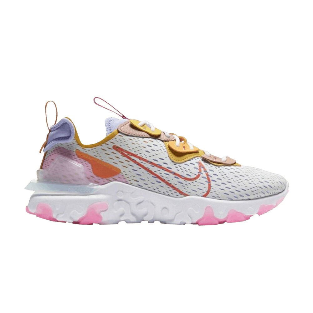 ナイキ リアクト 純然たる プラチナム \u0027SAFFRON\u0027 スニーカー レディース NIKE WMNS REACT VISION / PURE PLATINUM SAFFRON