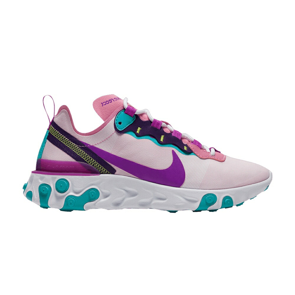 ナイキ リアクト 化学元素 神通力 紫 パープル \u0027MAGIC FLAMINGO\u0027 スニーカー レディース NIKE WMNS REACT ELEMENT 55 / MAGIC FLAMINGO VIVID PURPLE