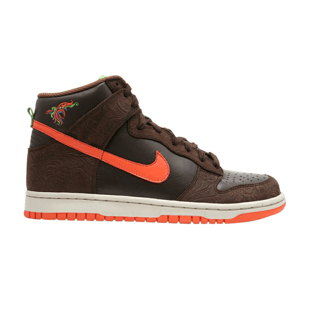 ナイキ ダンク ハイ プレミアム ダンクハイ スニーカー レディース NIKE WMNS DUNK HIGH PREMIUM / DK CINDER ORA BL BIRCH GR BEAN｜スニケス