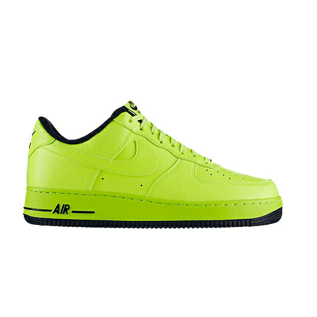 ナイキ 黒いこと 黒いこと 空軍 スニーカー メンズ NIKE AIR FORCE 1 / VOLT BLACK VOLT
