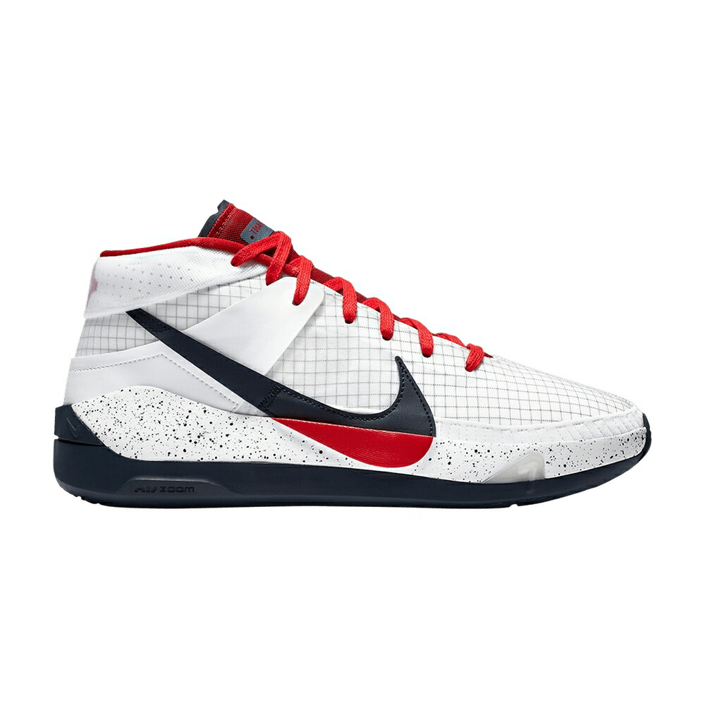 ナイキ サー青二才 白いこと 白いこと 赤 赤いこと \u0027USA\u0027 スニーカー メンズ NIKE KD 13 EP / WHITE OBSIDIAN UNIVERSITY RED