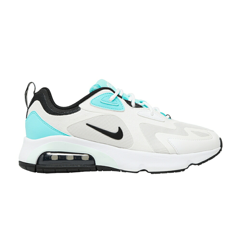 ナイキ マックス 白いこと 白いこと 黒いこと 黒いこと プラチナム 大気圏マックス \u0027WHITE AQUA\u0027 スニーカー レディース NIKE WMNS AIR MAX 200 ORACLE / WHITE BLACK PLATINUM TINT ORACLE