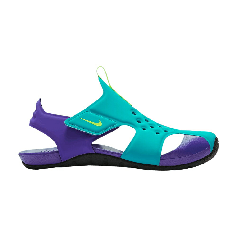 ナイキ アクア 青み 青色 黒いこと 黒いこと \u0027ORACLE AQUA\u0027 お坊っちゃん キッズ NIKE SUNRAY PROTECT 2 なおなお書き / ORACLE AQUA HYPER BLUE BLACK もの言う花 マタニティ スニーカー