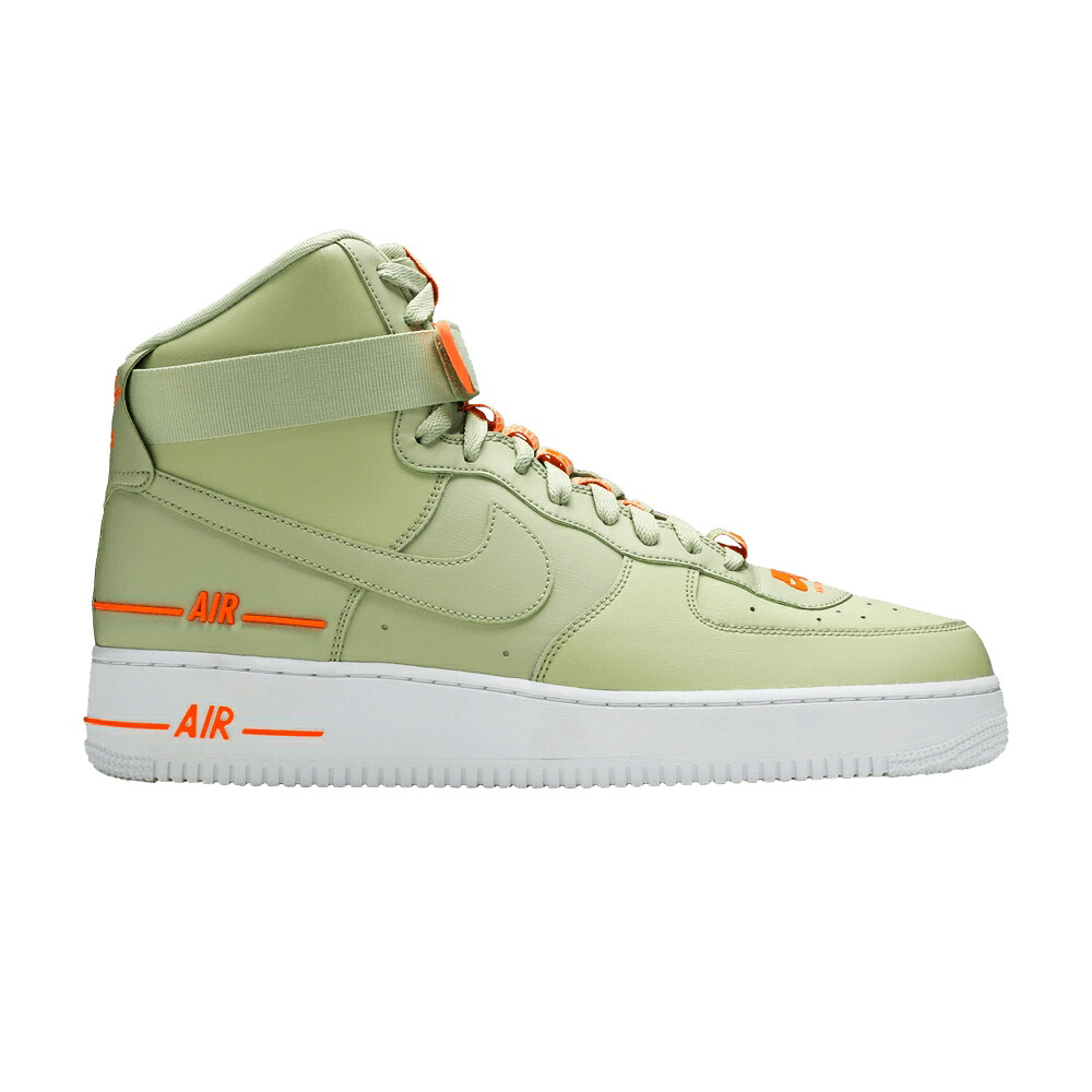 ナイキ 御機嫌 オリーブ 佇まい 橙 オレンジ色 空軍 \u0027OLIVE AURA\u0027 スニーカー メンズ NIKE AIR FORCE 1 HIGH LV8 / OLIVE AURA TOTAL ORANGE OLIVE
