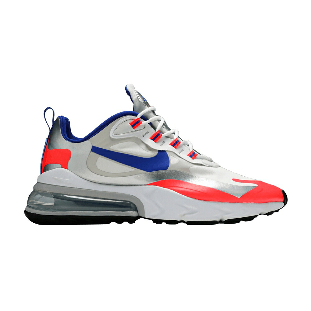 ナイキ マックス リアクト 白いこと 白いこと クリムゾン エア湖マックス \u0027KNICKS\u0027 スニーカー メンズ NIKE AIR MAX 270 REACT / WHITE FLASH CRIMSON METALLIC