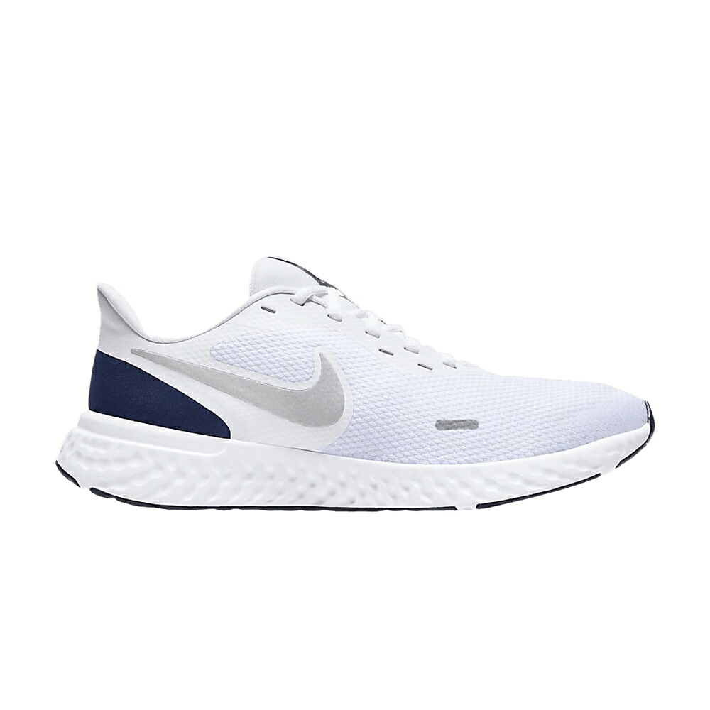ナイキ 大変革 白いこと 白いこと 紺色 米国海軍 \u0027WHITE NAVY\u0027 スニーカー メンズ NIKE REVOLUTION 5 MIDNIGHT / WHITE MIDNIGHT NAVY METALLIC