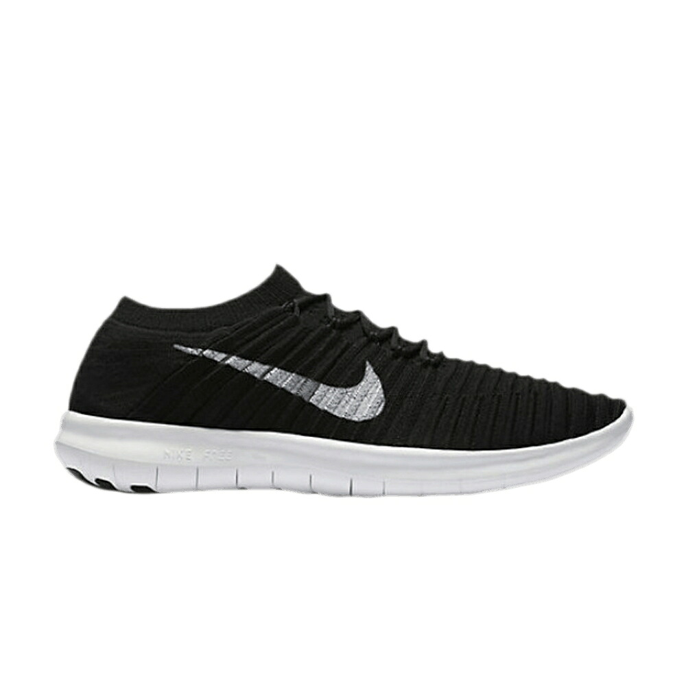 ナイキ フリー フライニット 黒色 ブラック 白色 ホワイト 灰色 グレー 'BLACK WHITE' スニーカー レディース NIKE WMNS FREE RN MOTION FLYKNIT / BLACK WHITE VOLT DARK GREY|スニケス