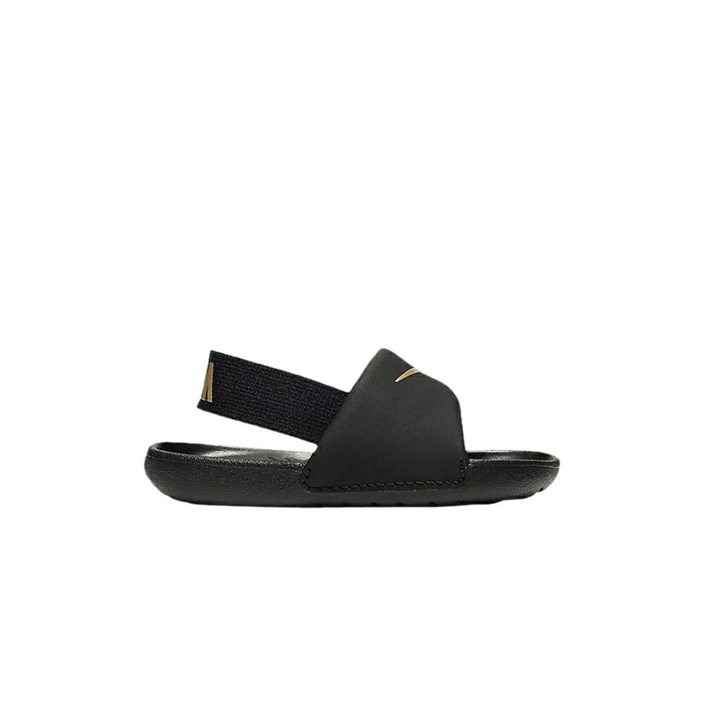 ナイキ サンダル 黒いこと 黒いこと ゴールド \u0027BLACK GOLD\u0027 もの言う花 NIKE KAWA SLIDE TD METALLIC / BLACK METALLIC GOLD