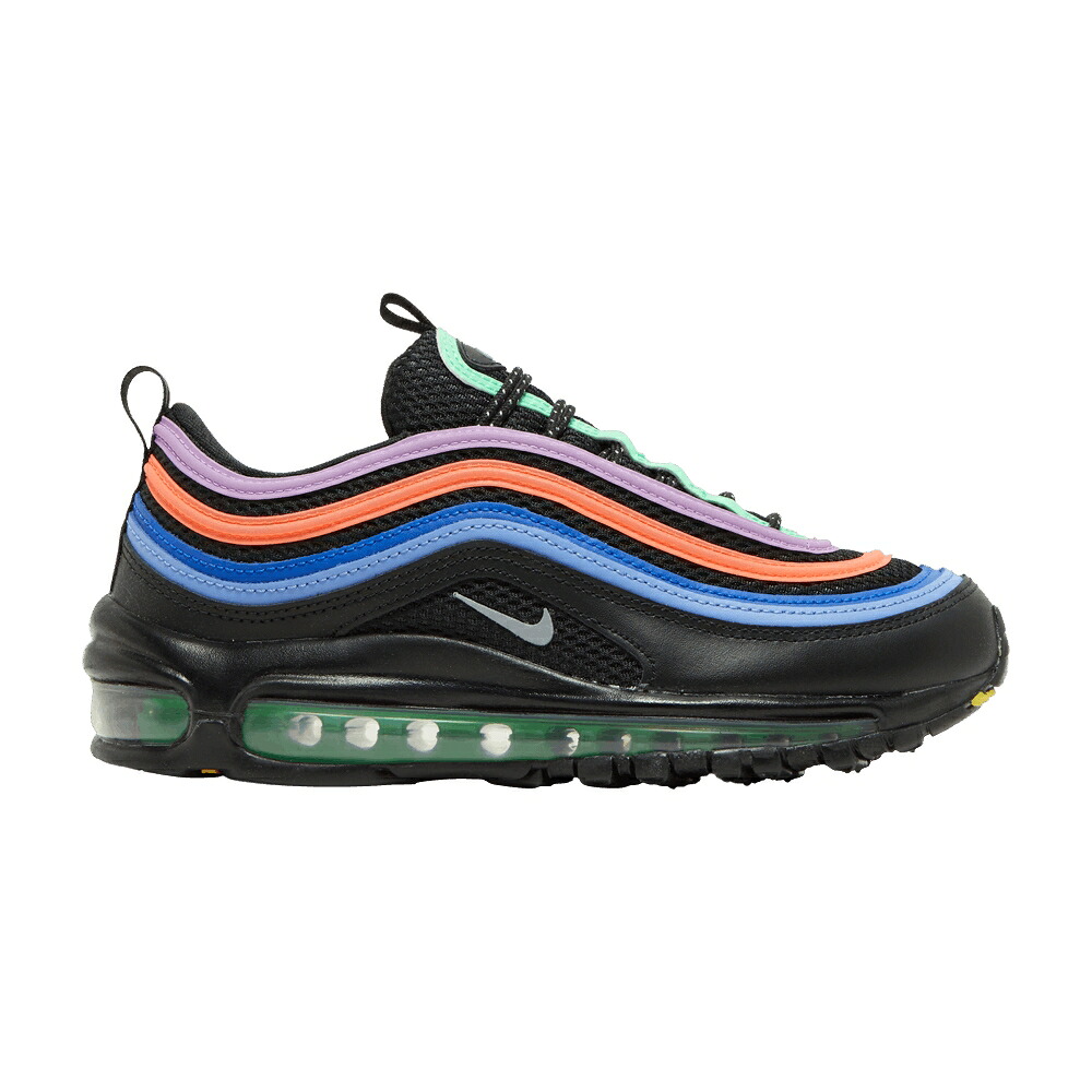 ナイキ マックス 黒いこと 黒いこと 緑 緑であること エア湖マックス \u0027MULTICOLOR\u0027 スニーカー レディース NIKE WMNS AIR MAX 97 \u0027MULTI-COLOR\u0027 / BLACK ELECTRO GREEN FUCHSIA GLOW