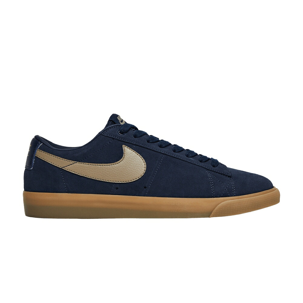 ナイキ ブレイザー エスビー 紺色 米国海軍 赤銅色 赤銅色 \u0027NAVY GUM\u0027 スニーカー メンズ NIKE BLAZER LOW SB / MIDNIGHT NAVY GUM LIGHT BROWN