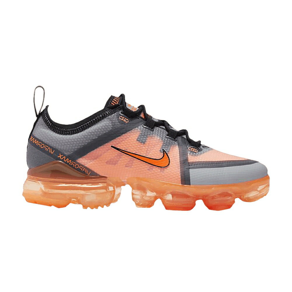 ナイキ 薄墨色 薄墨色 黒いこと 黒いこと エアヴェイパーマックス \u0027GREY ORANGE\u0027 お坊っちゃん キッズ NIKE AIR VAPORMAX 2019 GS TOTAL / DARK GREY WOLF GREY BLACK TOTAL もの言う花 マタニティ スニーカー