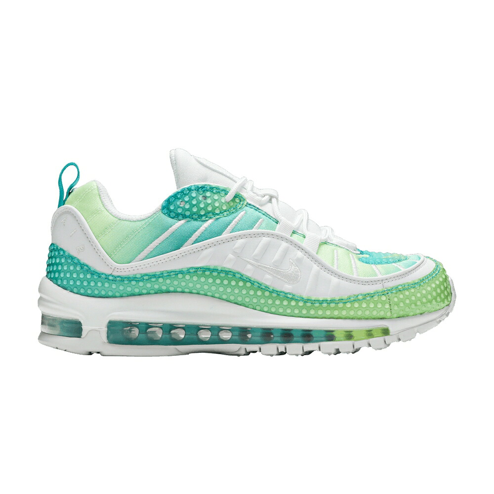 ナイキ マックス アクア 白いこと 白いこと エア湖マックス \u0027BUBBLE PACK\u0027 スニーカー レディース NIKE WMNS AIR MAX 98 / ORACLE AQUA WHITE