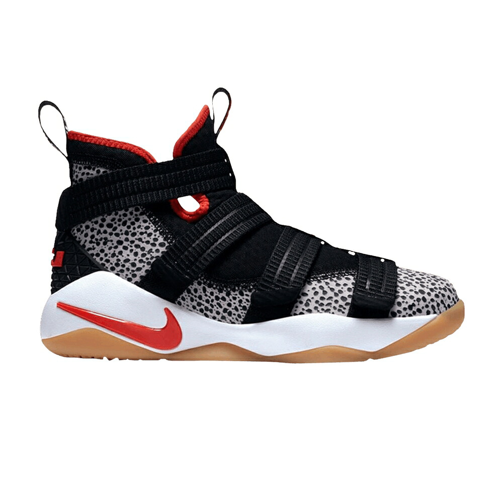 ナイキ レブロン ソルジャー 黒色 ブラック チーム 橙 オレンジ 白色 ホワイト 'SAFARI' ジュニア キッズ NIKE LEBRON SOLDIER 11 SFG GS / BLACK TEAM ORANGE WHITE ベビー マタニティ スニーカー｜スニケス 93,005円
