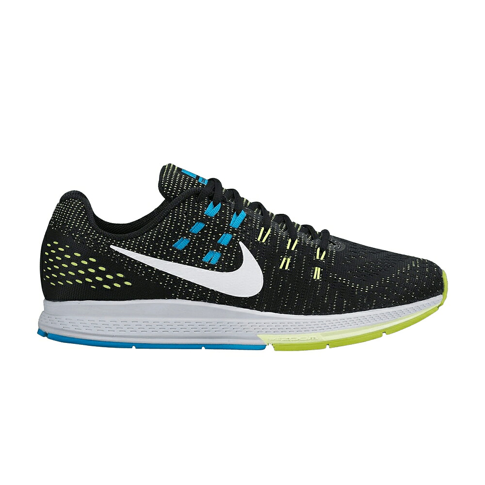 ナイキ 望遠レンズ 黒いこと 黒いこと 青碧 青碧 白いこと 白いこと スニーカー メンズ NIKE AIR ZOOM STRUCTURE 19 / BLACK VOLT BLUE LAGOON WHITE