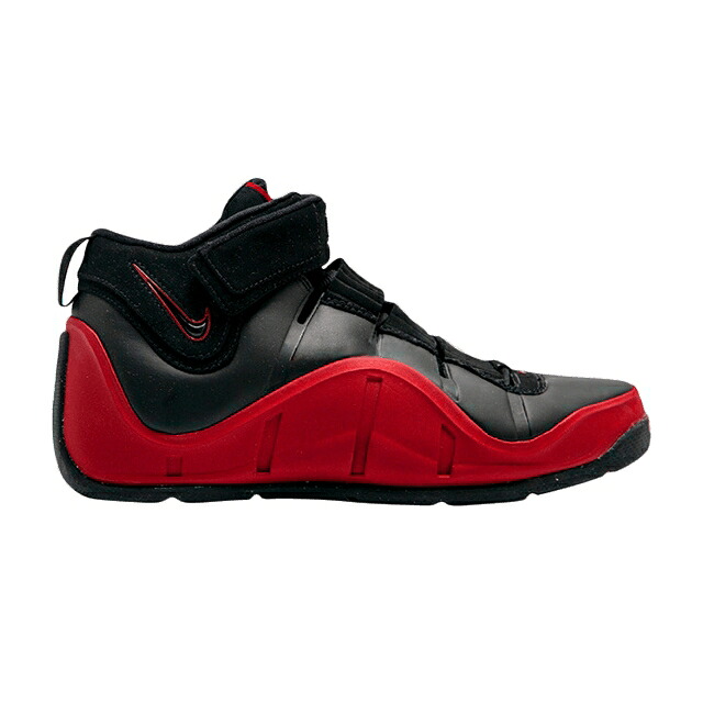 ナイキ レブロン 黒いこと 黒いこと 赤 赤いこと お坊っちゃん キッズ NIKE AIR LEBRON 4 GS / BLACK VARSITY RED もの言う花 マタニティ スニーカー