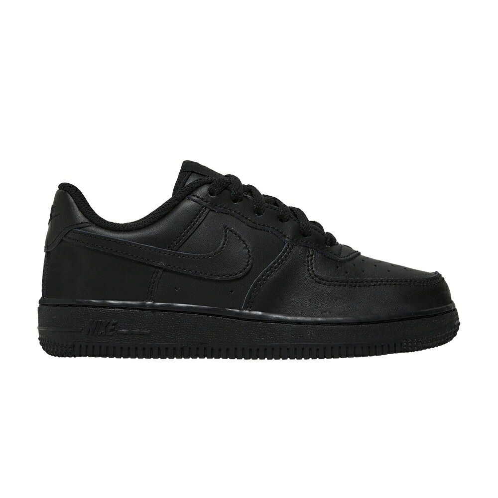 ナイキ 黒いこと 黒いこと 空軍 \u0027BLACK\u0027 お坊っちゃん キッズ NIKE AIR FORCE 1 なおなお書き / BLACK BLACK BLACK もの言う花 マタニティ スニーカー