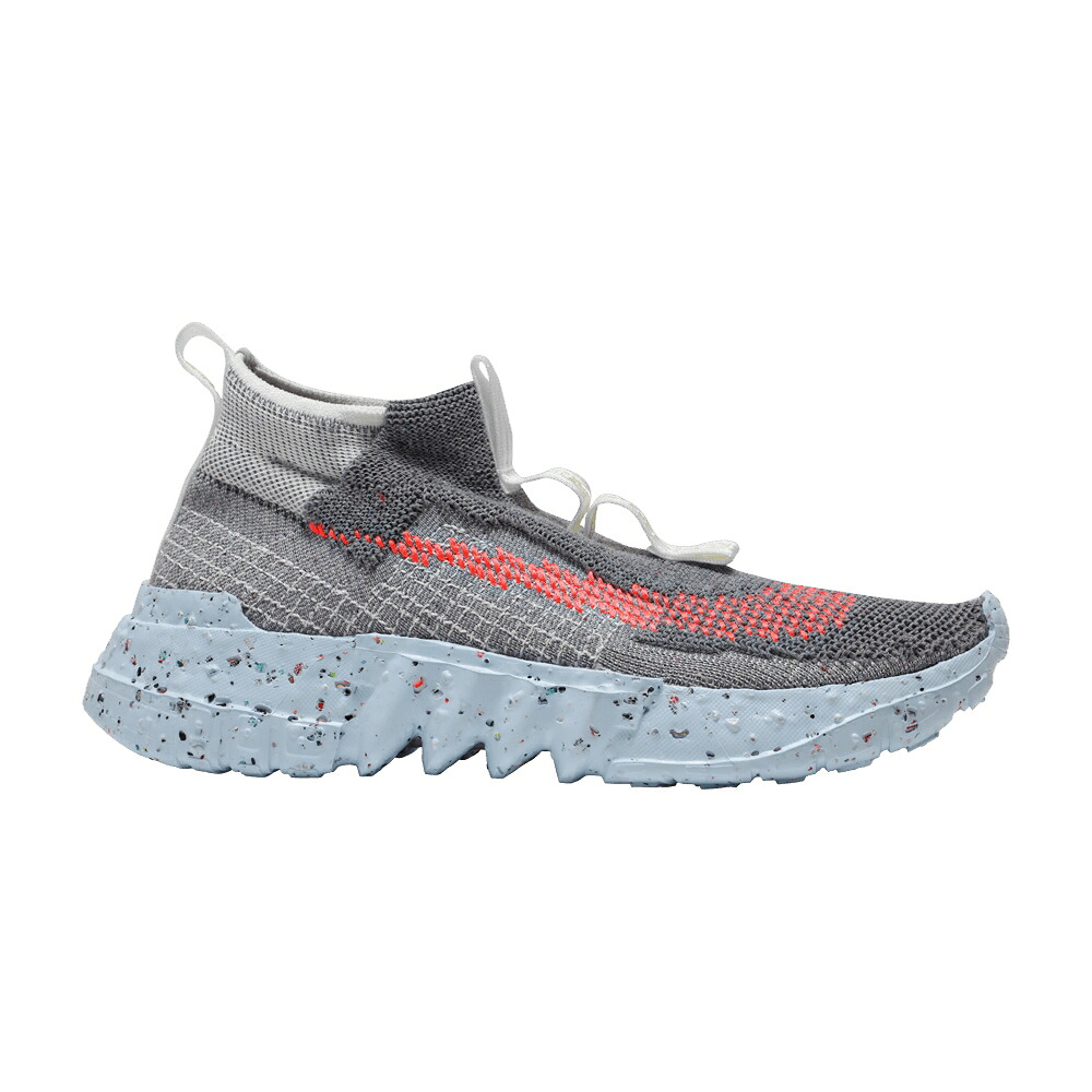 ナイキ 薄墨色 薄墨色 青碧 青碧 クリムゾン \u0027THIS TRASH\u0027 スニーカー メンズ NIKE SPACE HIPPIE 02 IS / GREY CHAMBRAY BLUE TOTAL CRIMSON