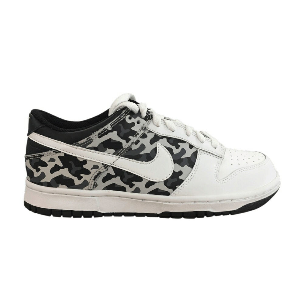 ナイキ ダンク 白いこと 白いこと 黒いこと 黒いこと 薄墨色 薄墨色 ダンクロー \u0027GREY CAMO\u0027 お坊っちゃん キッズ NIKE DUNK LOW GS / WHITE WHITE BLACK NEUTRAL GREY もの言う花 マタニティ スニーカー