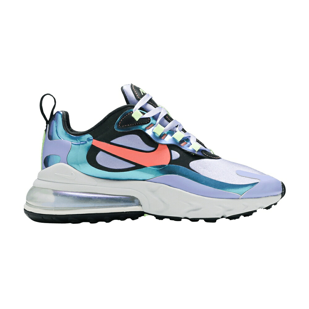 ナイキ マックス リアクト 薄墨色 薄墨色 エア湖マックス \u0027LIGHT SUNBLUSH\u0027 スニーカー レディース NIKE WMNS AIR MAX 270 REACT THISTLE / DARK SMOKE GREY LIGHT THISTLE