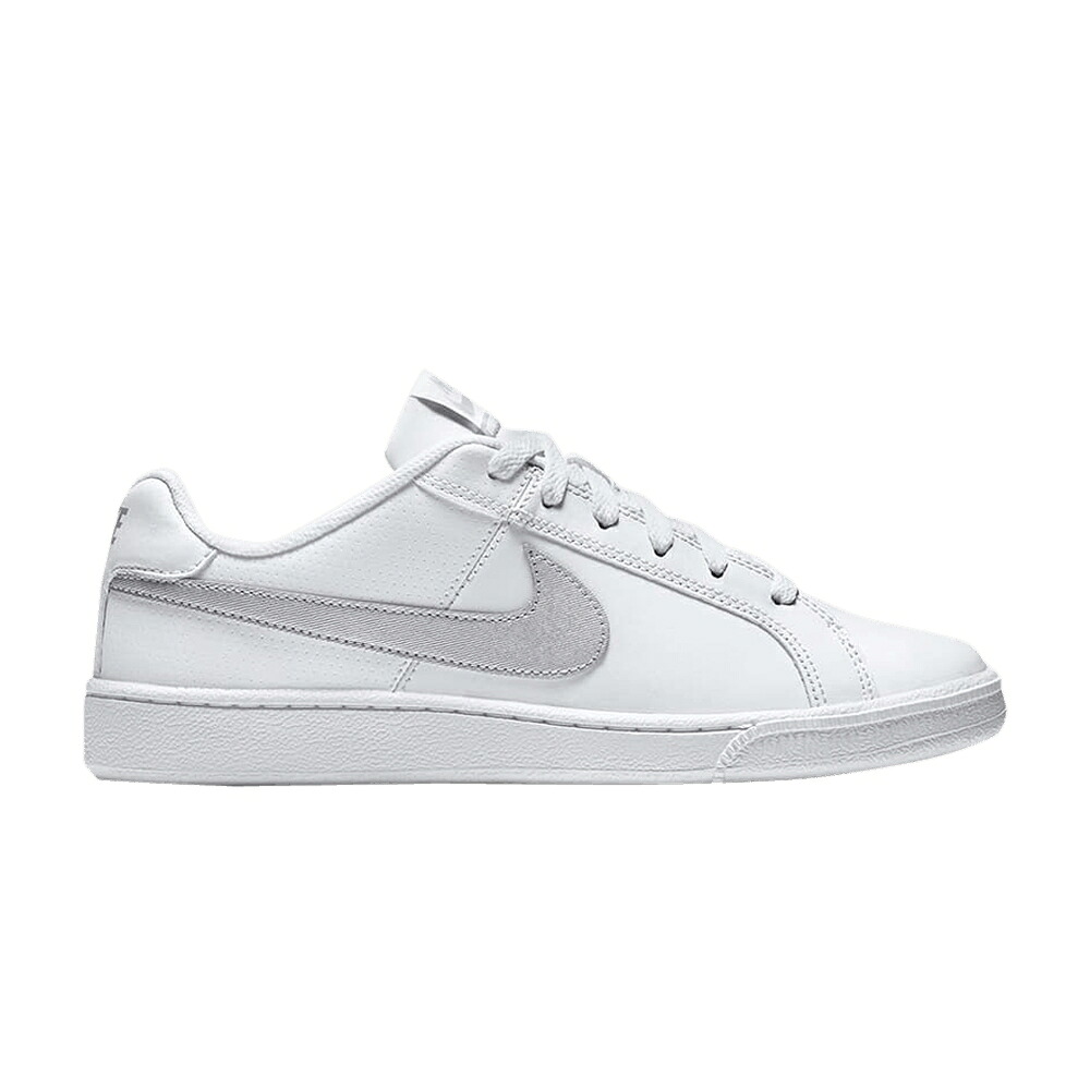 ナイキ 厚地の外套 白いこと 白いこと しろがね色 しろがね色 \u0027WHITE SILVER\u0027 スニーカー レディース NIKE WMNS COURT ROYALE METALLIC / WHITE METALLIC SILVER