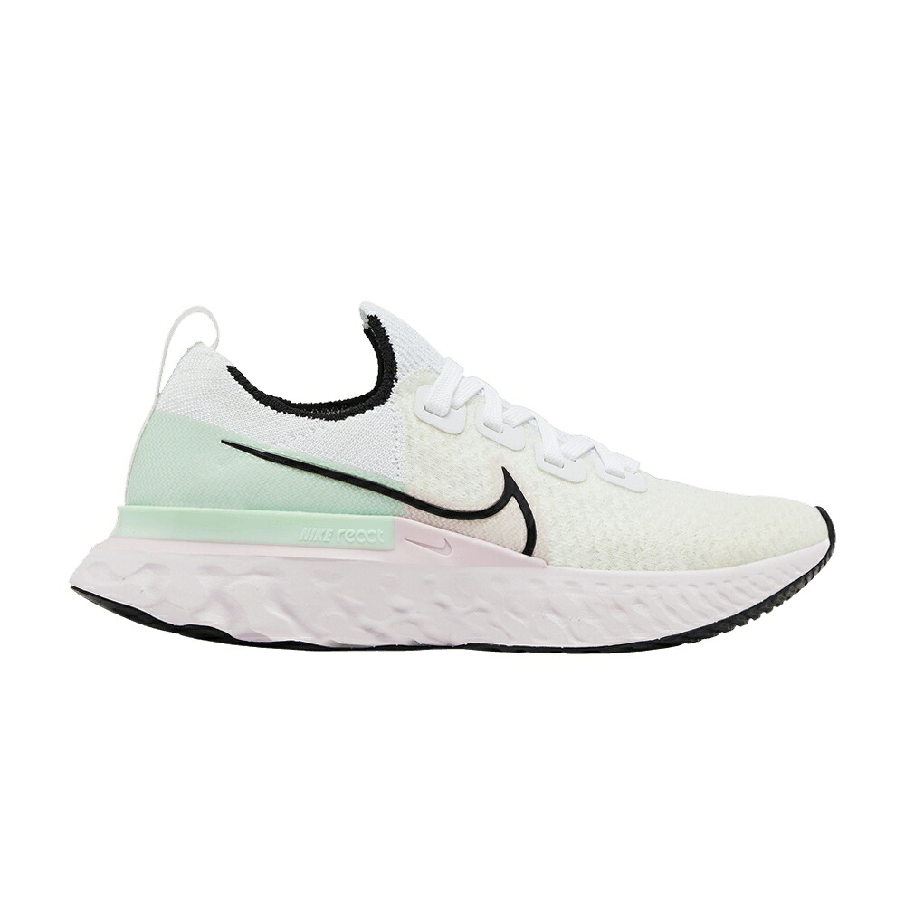 ナイキ リアクト 幽客 白いこと 白いこと 黒いこと 黒いこと \u0027ICED LILAC\u0027 スニーカー レディース NIKE WMNS REACT INFINITY RUN FK / WHITE BLACK ICED LILAC