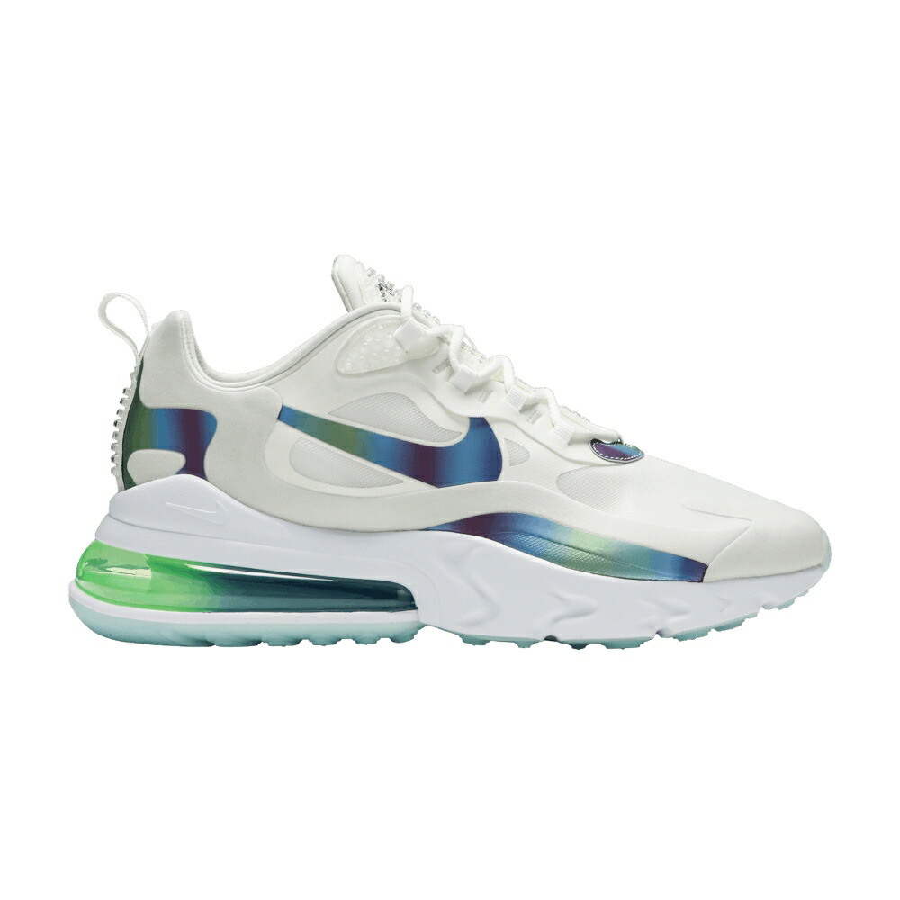 ナイキ マックス リアクト 白いこと 白いこと エア湖マックス \u0027BUBBLE PACK\u0027 スニーカー メンズ NIKE AIR MAX 270 REACT / SUMMIT WHITE MULTI COLOR