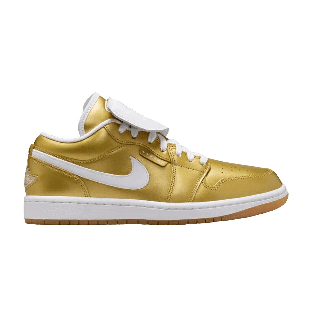 ナイキ ゴールド 白いこと 白いこと 黄味がかった 黄色 エアジョーダン \u0027GOLD TIEMPO\u0027 スニーカー メンズ AIR JORDAN AIR JORDAN 1 LOW / GOLD GOLD WHITE GUM YELLOW GOLD