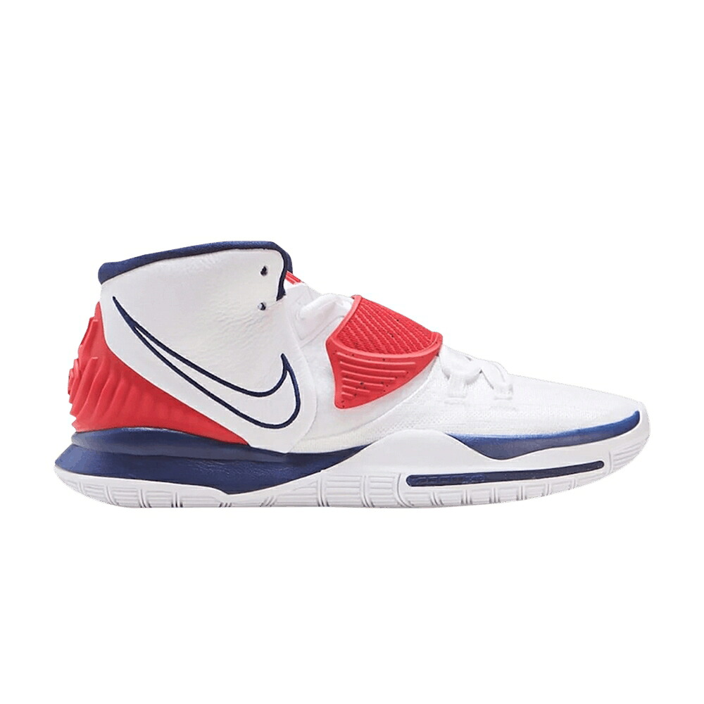 ナイキ カイリー 白いこと 白いこと 赤 赤いこと \u0027USA\u0027 スニーカー メンズ NIKE KYRIE 6 EP / WHITE WHITE UNIVERSITY RED