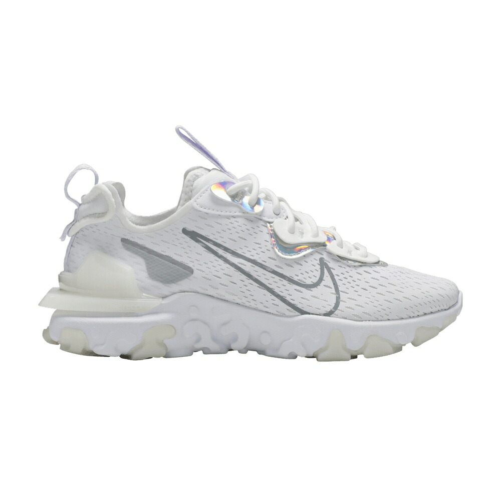 ナイキ リアクト 白いこと 白いこと 薄墨色 薄墨色 \u0027WHITE IRIDESCENT\u0027 スニーカー レディース NIKE WMNS REACT VISION / WHITE PARTICLE GREY WHITE