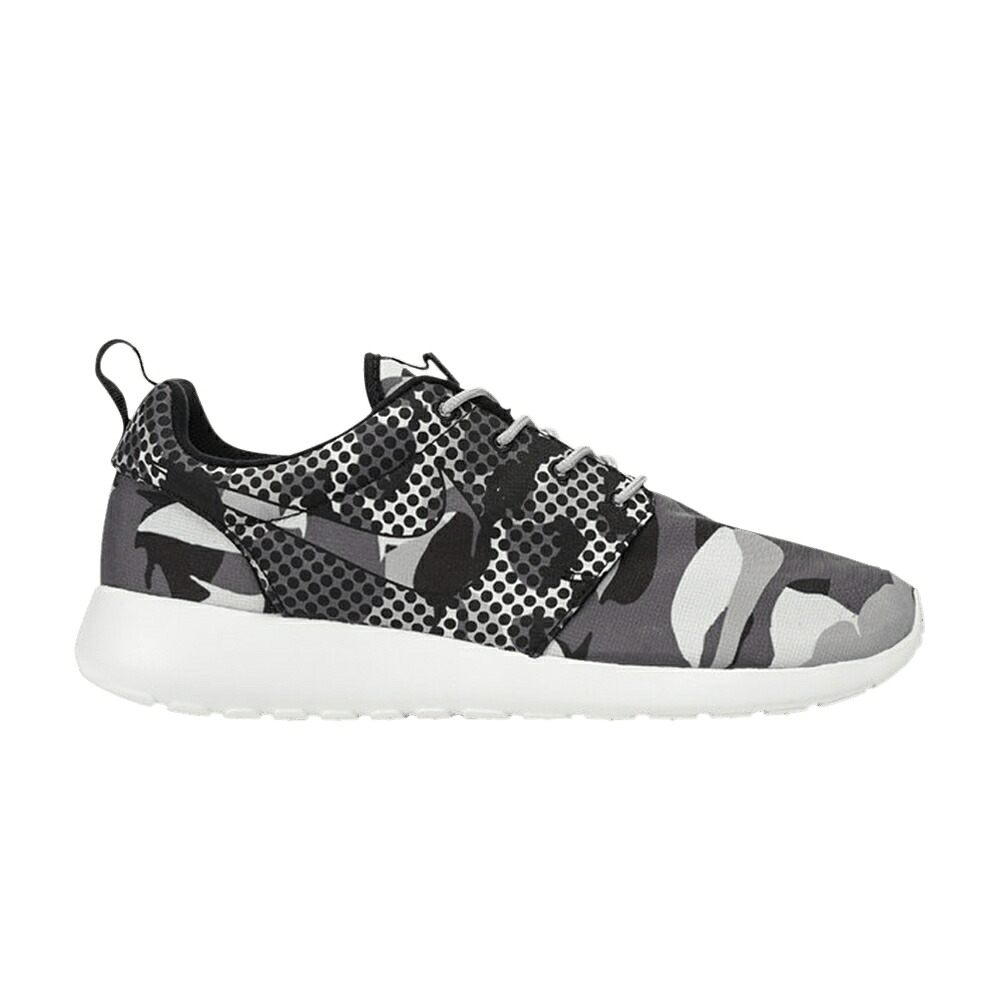 ナイキ 白いこと 白いこと 黒いこと 黒いこと 薄墨色 薄墨色 ローシワン \u0027GREY CAMO\u0027 スニーカー メンズ NIKE ROSHE ONE PRINT / SUMMIT WHITE BLACK DARK GREY
