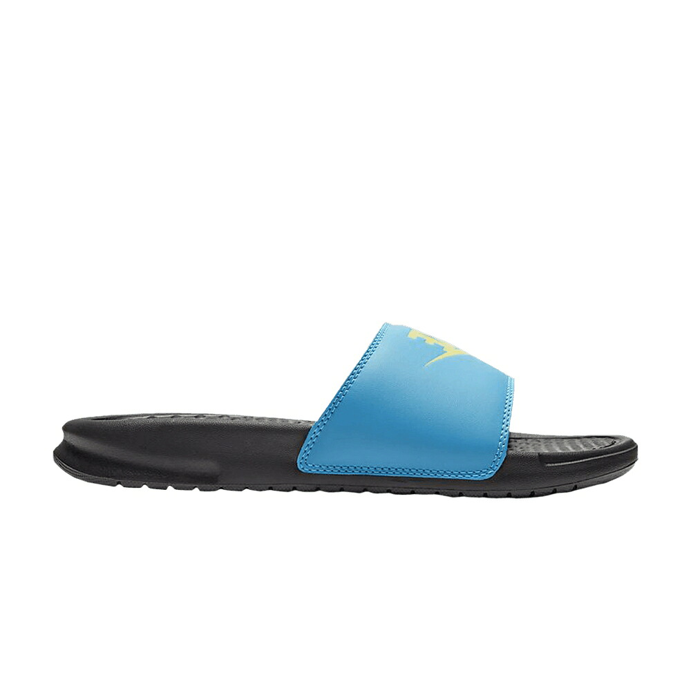 ナイキ ベナッシ サンダル 黒色 ブラック 青色 ブルー 'BLUE LIMELIGHT' スニーカー レディース NIKE WMNS JDI BENASSI SLIDES FURY / BLACK BLUE FURY LIMELIGHT|スニケス