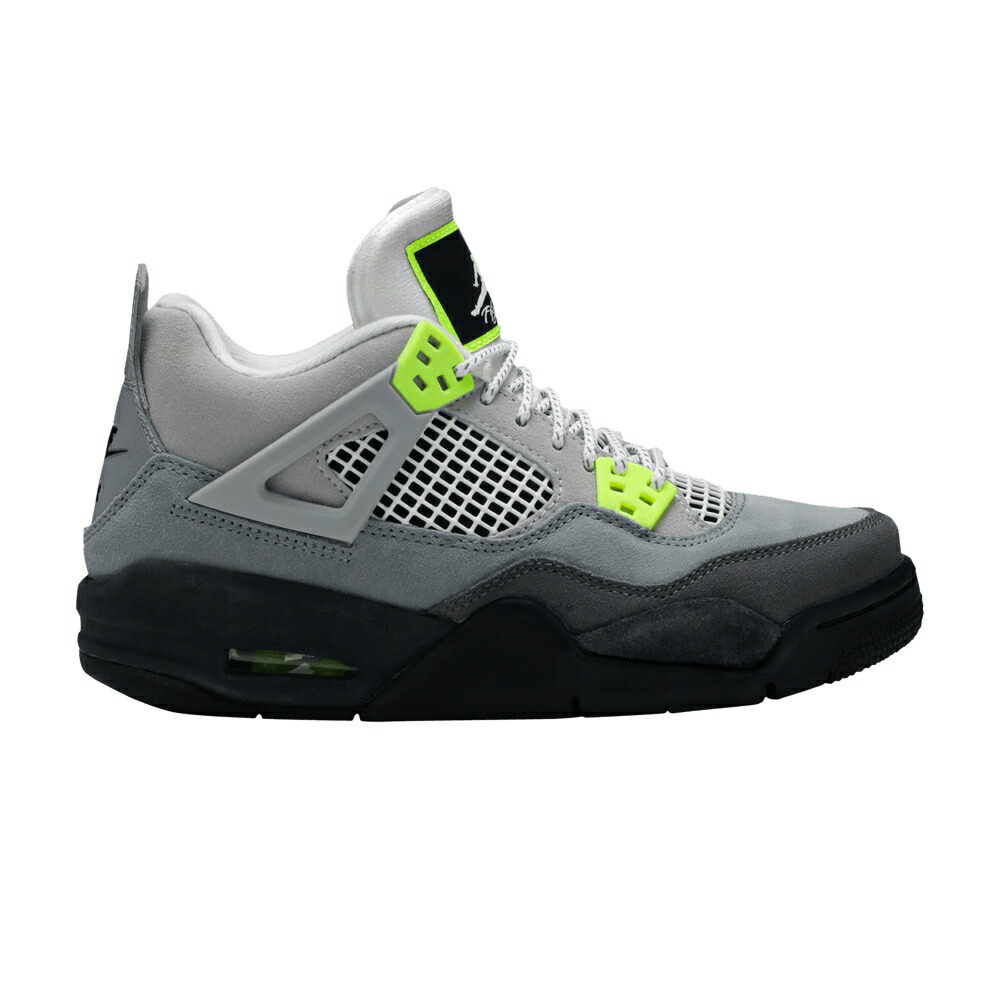 ナイキ 冷やりとした 薄墨色 薄墨色 エアジョーダン \u0027NEON 95\u0027 お坊っちゃん キッズ AIR JORDAN AIR JORDAN 4 RETRO SE GS / COOL GREY VOLT WOLF GREY もの言う花 マタニティ スニーカー